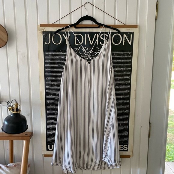 Gentle Fawn Anise striped button front mini dress M - Picture 5 of 10